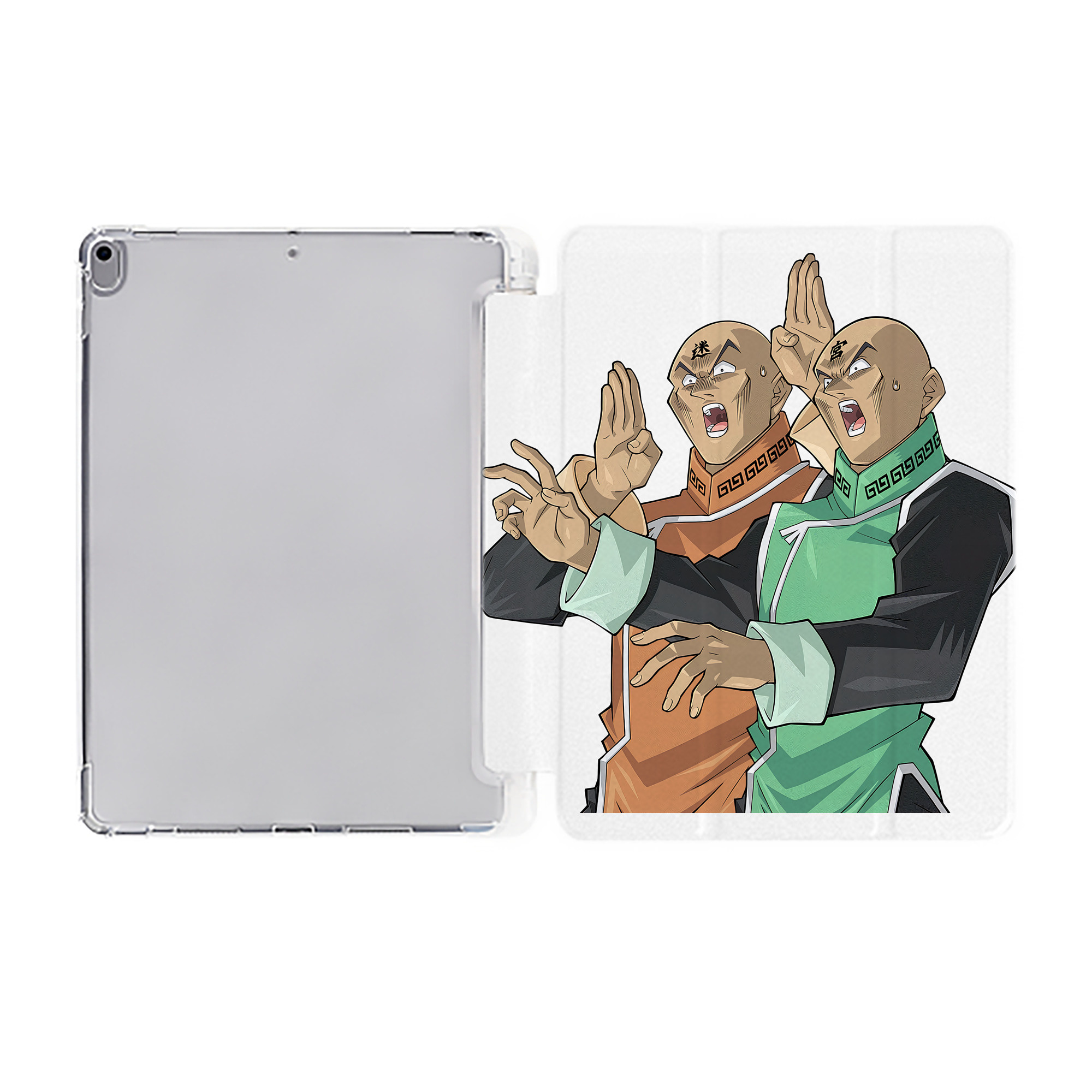 （画像用） 遊☆戯☆王 Yu-Gi-Oh! IPad ケース ペン収納付き 三つ折りスタンド PUレザー×シリコン 対応機種9.5/10.5/10.9インチ